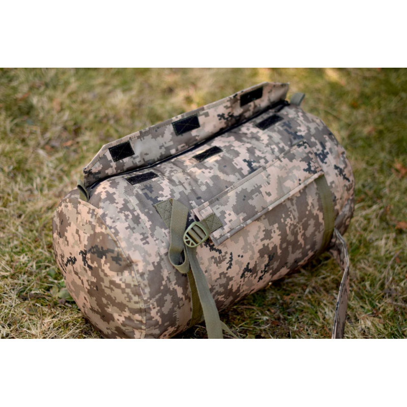 Тактичний баул-рюкзак з водонепроникною кишенею 35л Оксфорд 600D Піксель