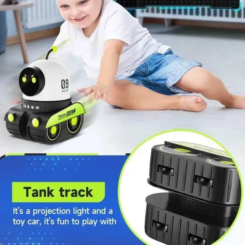 Проектор-нічник робот з Bluetooth колонкою Droid WH-E03 1200mAh