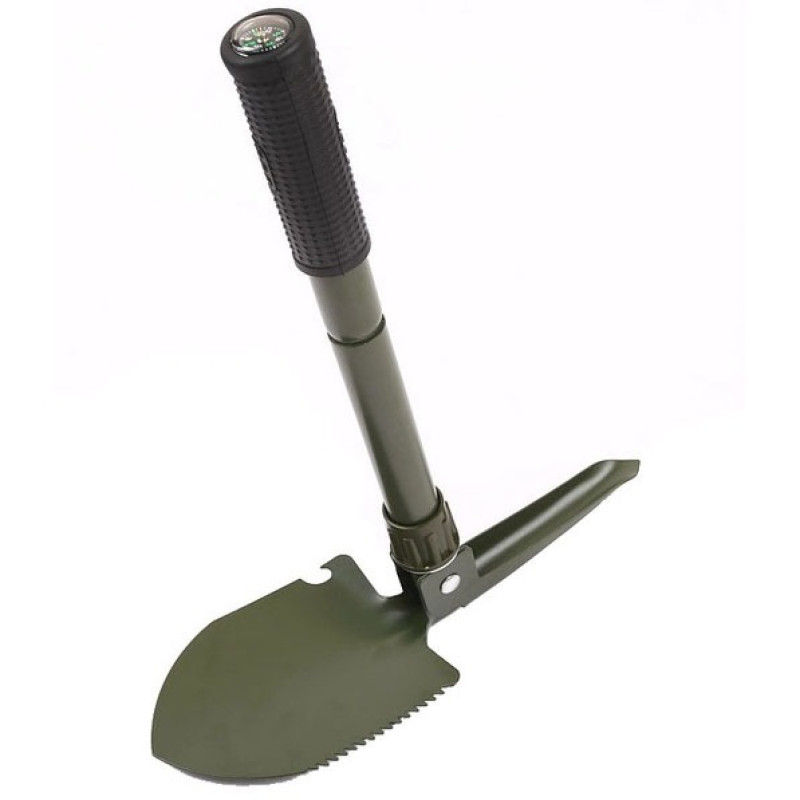 Багатофункціональна складана штикова міні лопата туристична саперна Shovel Mini з чохлом Green
