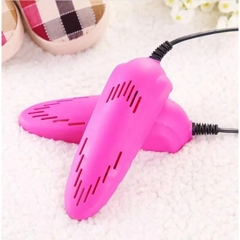 Електрична сушарка для взуття подвійна терморегулятор SHOES DRYER Pink