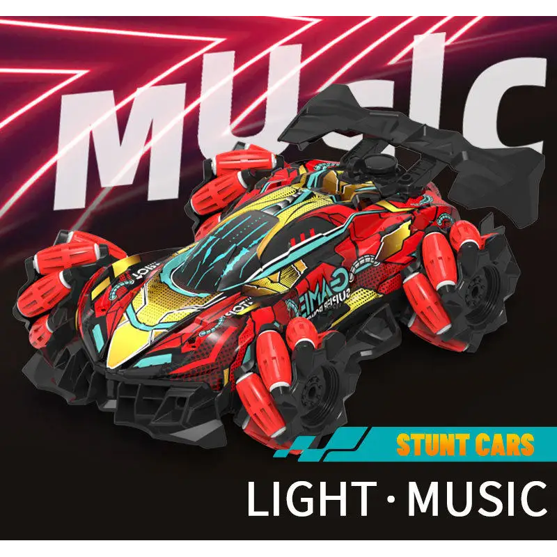 Машинка перекрут трюкова з пультом на радіокеруванні до 100м 28х19х8.5см 21003 Red