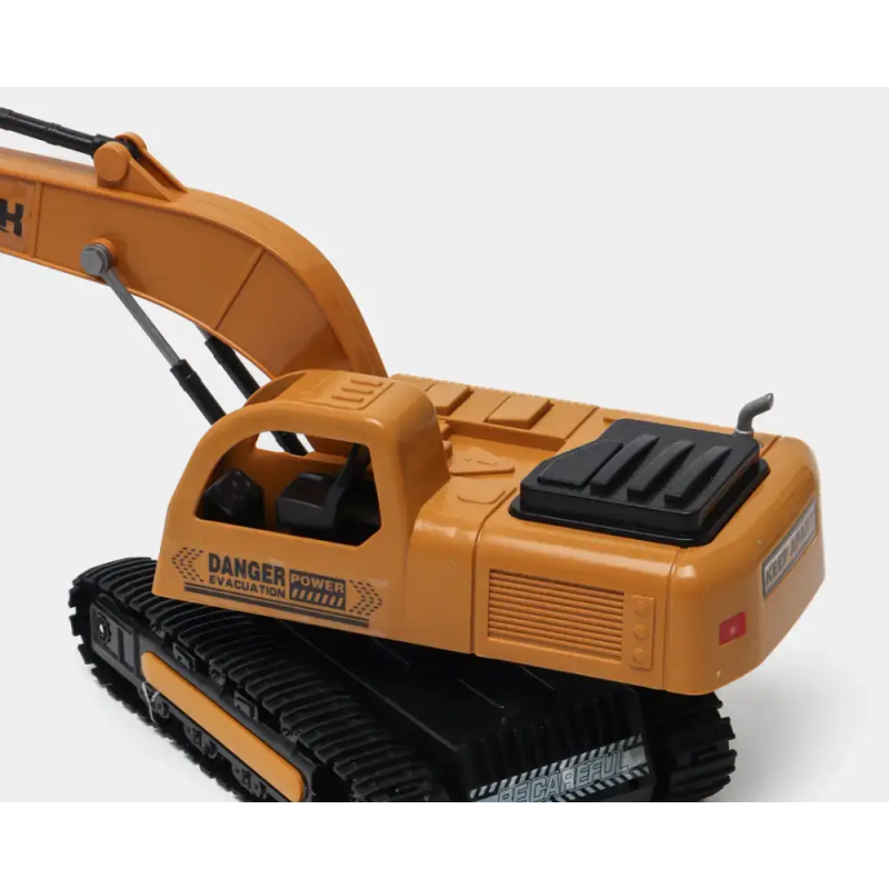 Радіокерований гусеничний екскаватор на акумуляторі з керованим ковшем та пультом GS-7735 Yellow