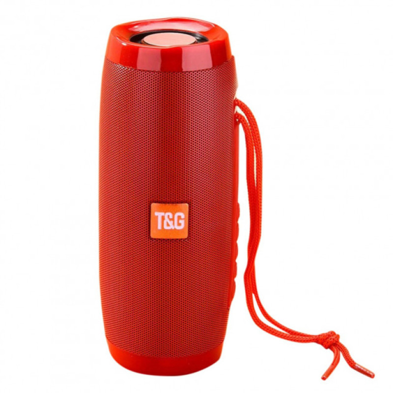 Портативна Bluetooth-колонка з різнокольоровим підсвічуванням Hangout Speaker (TG-157) RED