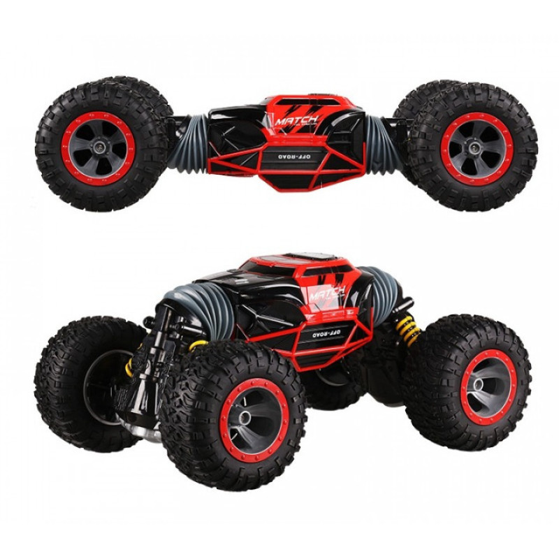 Машинка вертюк трансформер всюдихід трюковий 4x4 на радіокеруванні Leopard King 34см Червоний Машинка вертюк трансформер всюдихід трюковий 4x4 на радіокеруванні Leopard King 34см Червоний