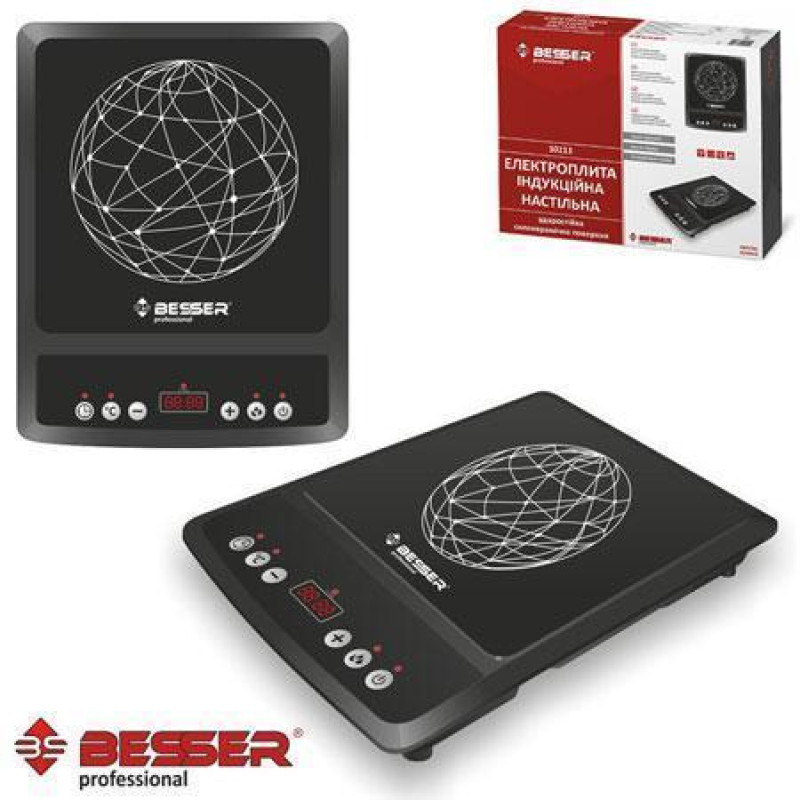 Індукційна плита електрична, Склокерамічна плита настільна побутова BESSER 10213