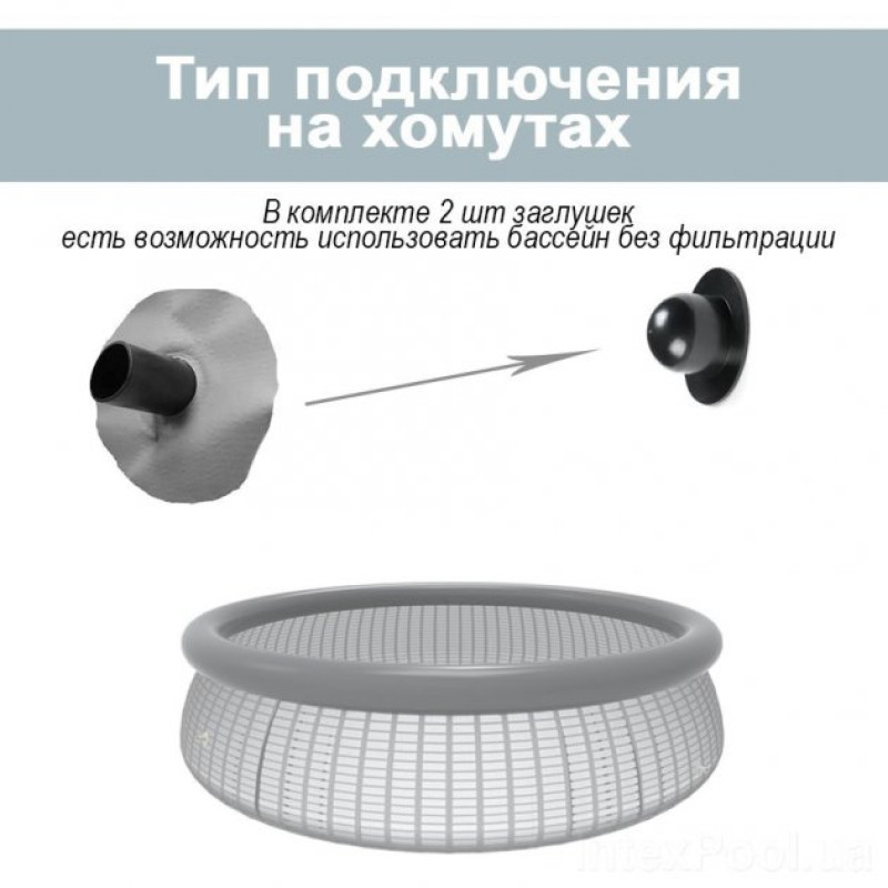 Надувний басейн наливний сімейний Intex 26168 457х122см 14141л з фільтром-насосом, сходами, тентом та підстилкою Синій