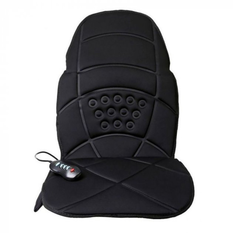 Масажна вібраційна накидка на крісло з підігрівом Пульт управління MASSAGE Armchair JB-100C Black