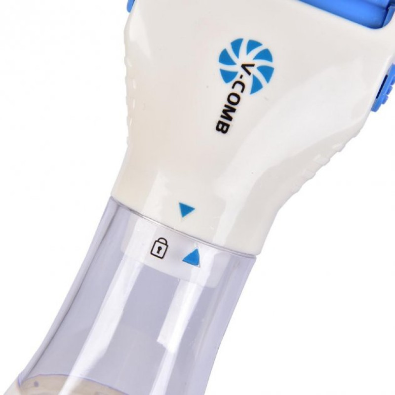 Гребінець електричний для видалення вошей та бліх у тварин з насадкою з нержавіючої сталі Licetec V-Comb (VC8972)