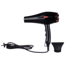 Фен для волосся професійний для сушіння та укладання потужний з подачею холодного повітря Gemei GM-1769 1800W Чорний