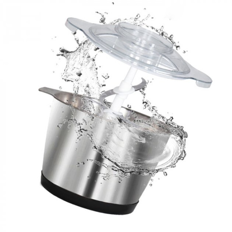 Блендер-подрібнювач кухонний універсальний для овочів, фруктів та м'яса м'яса BC-20 Сріблястий Блендер-подрібнювач кухонний універсальний для овочів, фруктів та м'яса м'яса BC-20 Сріблястий