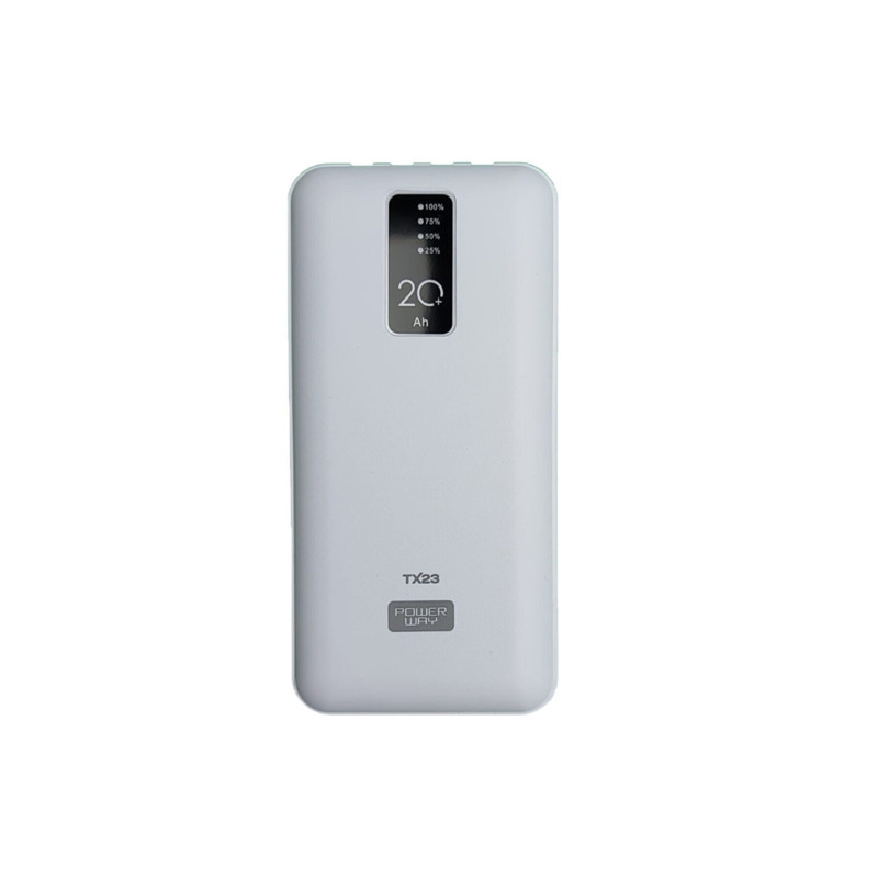 Портативний зарядний пристрій 20000 mAh повербанк 2 USB Powerway TX23 powerbank