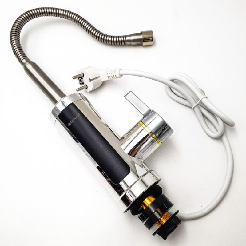 Гнучкий електричний проточний водонагрівач / Цифровий міні-бойлер кран з LCD екраном (RX-011-1) Гнучкий електричний проточний водонагрівач / Цифровий міні-бойлер кран з LCD екраном (RX-011-1)