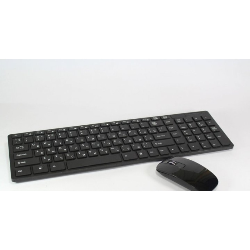 Компактний набір бездротова клавіатура і миша UKC K-06 Slim Black