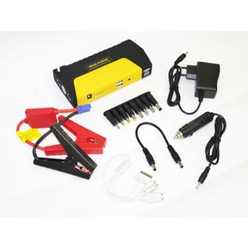 Пускозарядний пристрій Jump Starter TM19D 88000 мАч автономна пускова зарядка з компресором Жовтий