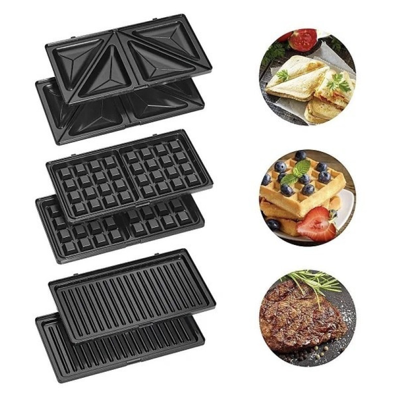 Мультимейкер 3в1, Сендвичниця, Гриль, Вафельниця Crownberg CB-1071