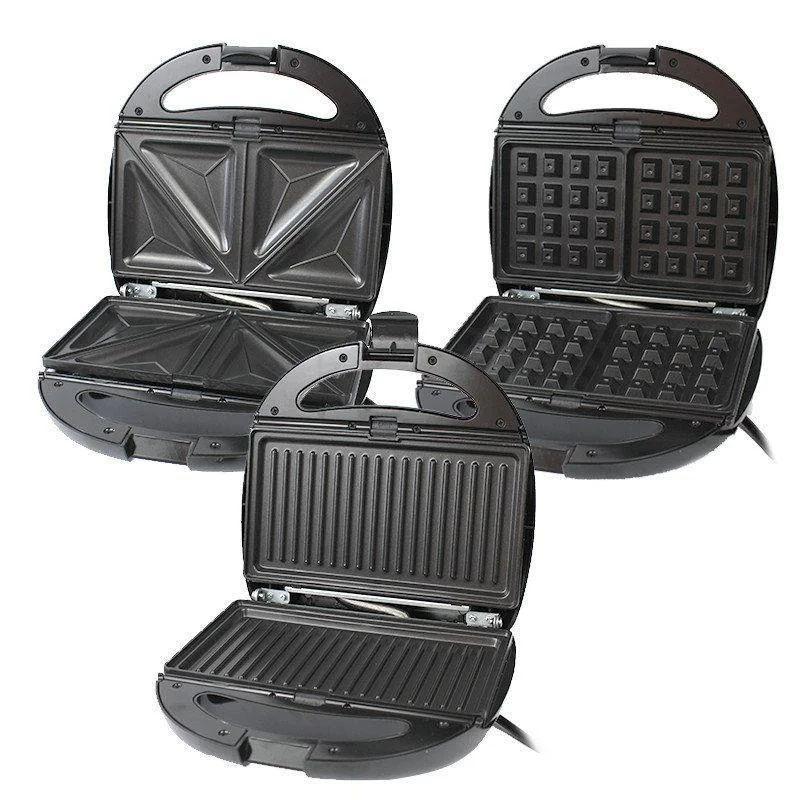 Мультимейкер 3в1, Сендвичниця, Гриль, Вафельниця Crownberg CB-1071