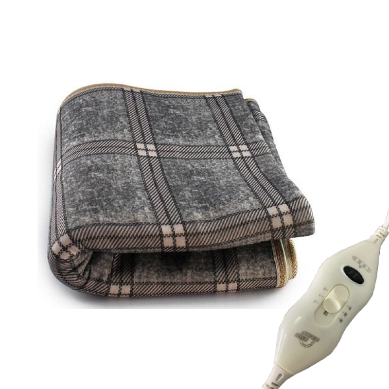 Електропростирадло з підігрівом клітчасте 2 режими 150х120см Electric Blanket EC-3289 Gray Електропростирадло з підігрівом клітчасте 2 режими 150х120см Electric Blanket EC-3289 Gray