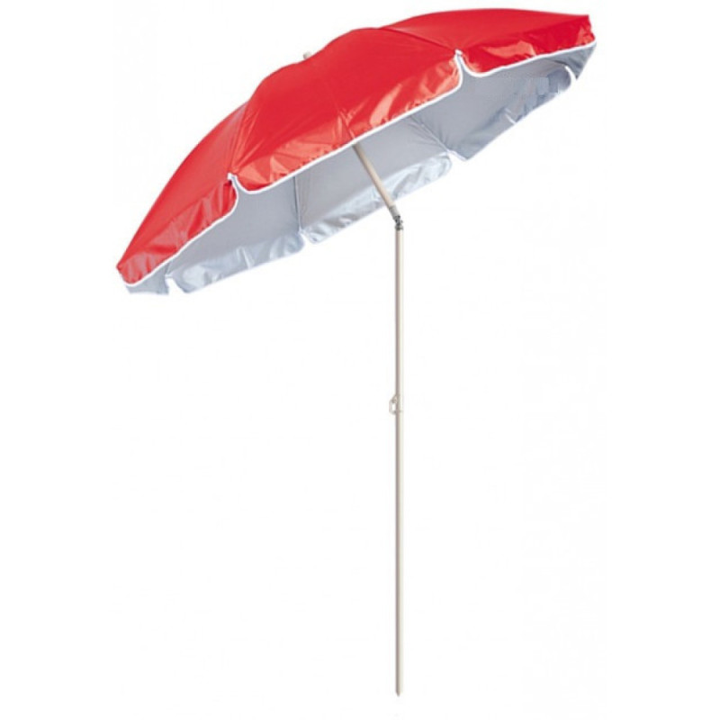 Парасолька пляжна, садова із захистом від UV-променів з похилим механізмом та чохлом EC-1206 (Червоний) Парасолька пляжна, садова із захистом від UV-променів з похилим механізмом та чохлом EC-1206 (Червоний)