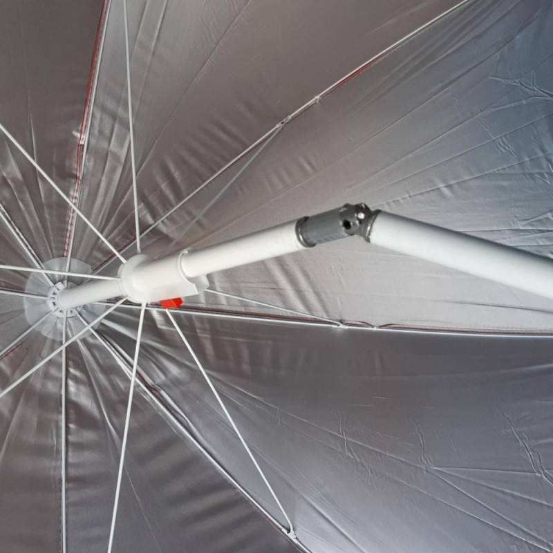 Парасолька пляжна, садова із захистом від UV-променів з похилим механізмом та чохлом EC-1206 (Червоний) Парасолька пляжна, садова із захистом від UV-променів з похилим механізмом та чохлом EC-1206 (Червоний)