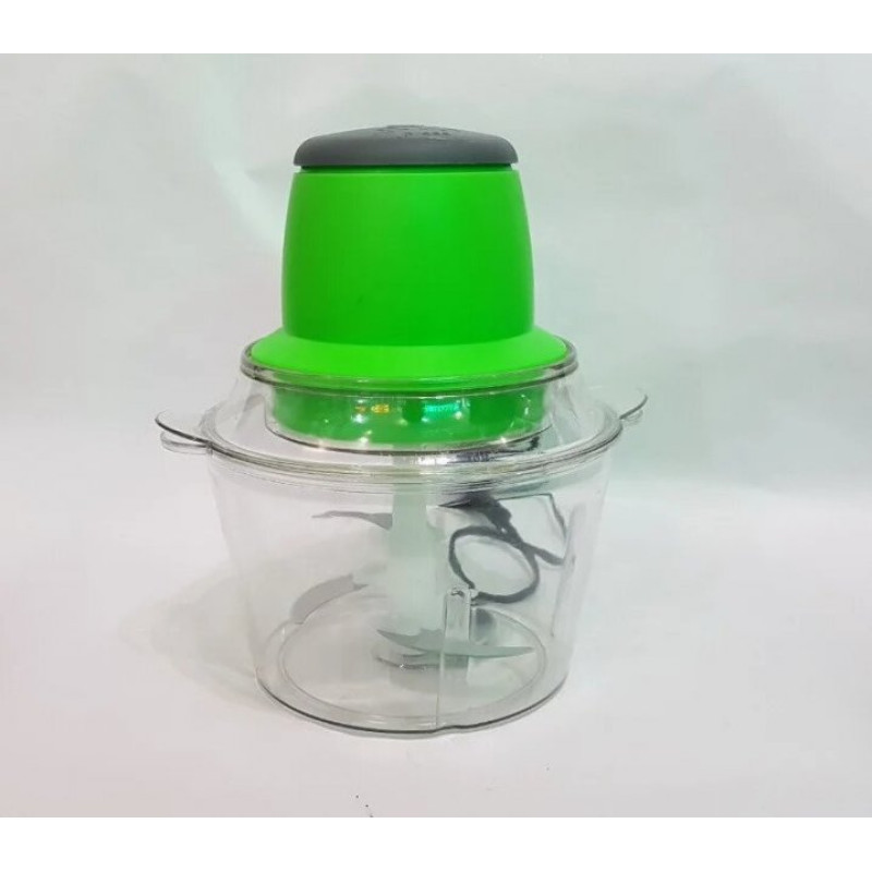 Блендер-подрібнювач кухонний універсальний для овочів, фруктів та м'яса Lightning Fast MC-11222 Салатовий