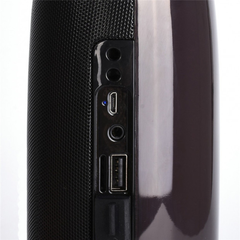 Портативна Bluetooth-колонка з різнокольоровим підсвічуванням Hangout Speaker (TG-157) Black