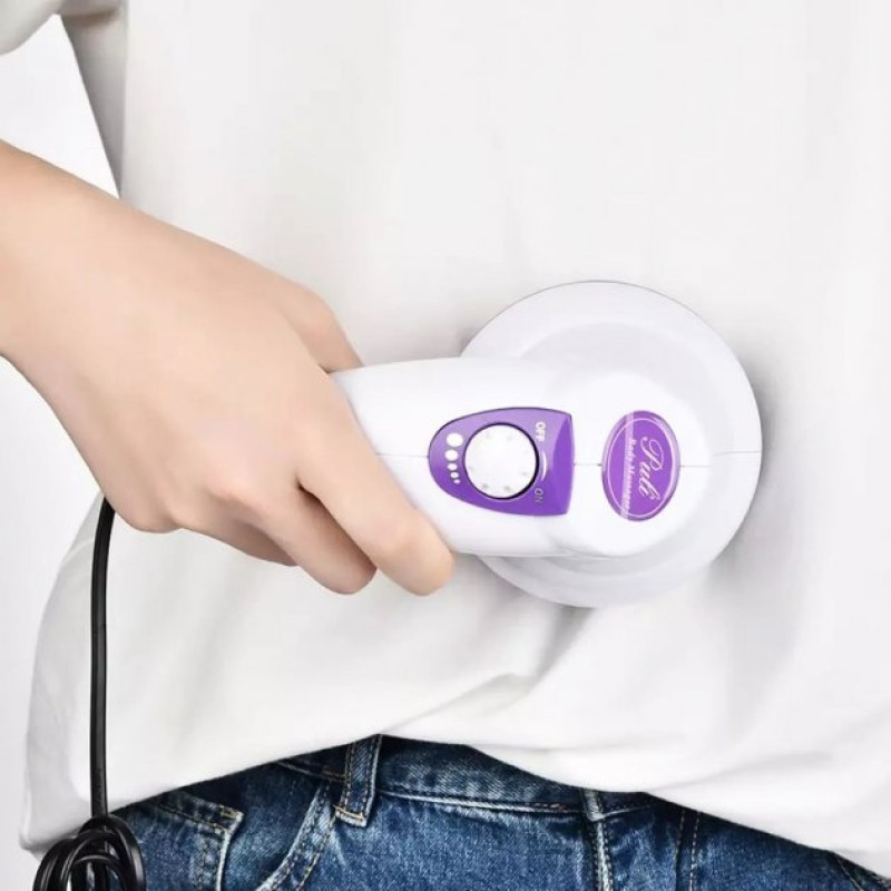 Антицелюлітний ручний масажер для тіла із 3 насадками Manipol Body MA01 Біло-фіолетовий