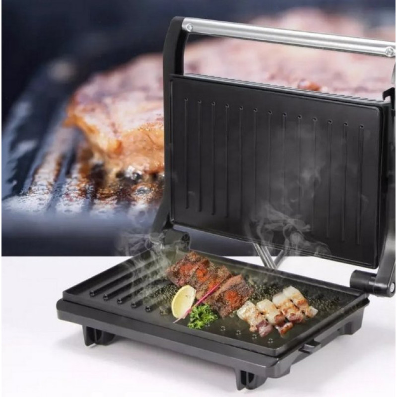 Гриль прижимний електричний Domotec MS-7708, контактний