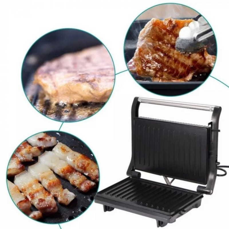 Гриль прижимний електричний Domotec MS-7708, контактний