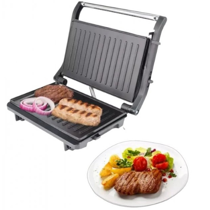 Гриль прижимний електричний Domotec MS-7708, контактний