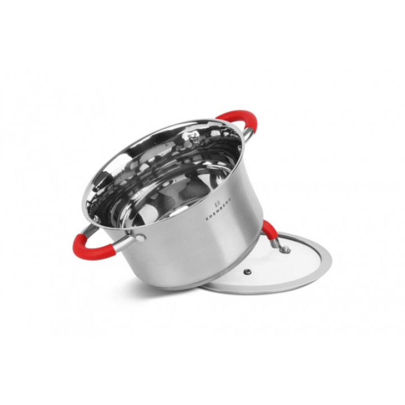 Набір каструль з нержавіючої сталі Edenberg EB-2408 на 8 предметів Набір кухонного посуду з товстим дном