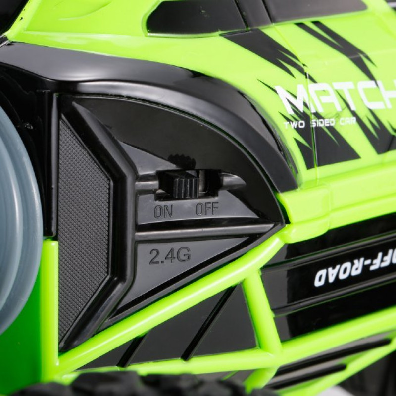 Машинка вертюк трансформер всюдихід трюковий 4x4 на радіокеруванні Leopard King 34см Зелений Машинка вертюк трансформер всюдихід трюковий 4x4 на радіокеруванні Leopard King 34см Зелений