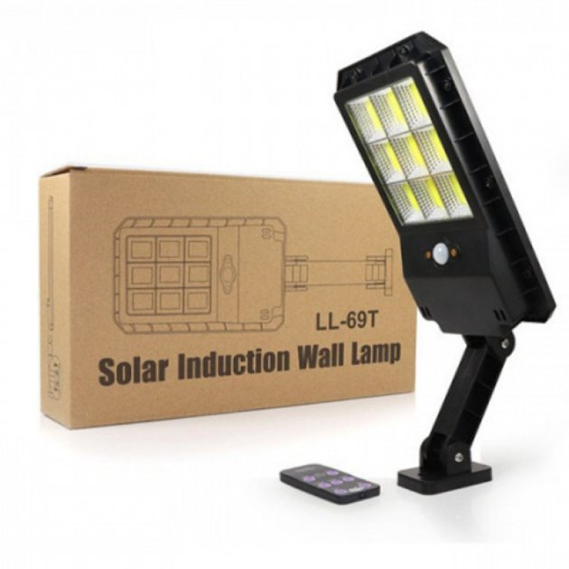 Вуличний ліхтар на сонячній батареї акумуляторий світильник на стовп з пультом LED 6COB Solar Street Light UKC LL-69T Вуличний ліхтар на сонячній батареї акумуляторий світильник на стовп з пультом LED 6COB Solar Street Light UKC LL-69T