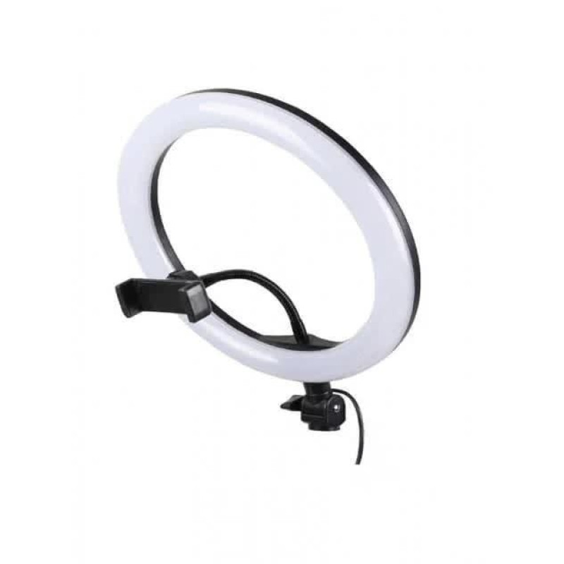 Кільцева LED лампа Ring Lite UKC XD-260 26см селфі-кільце з 1 кріпленням для телефону Чорний