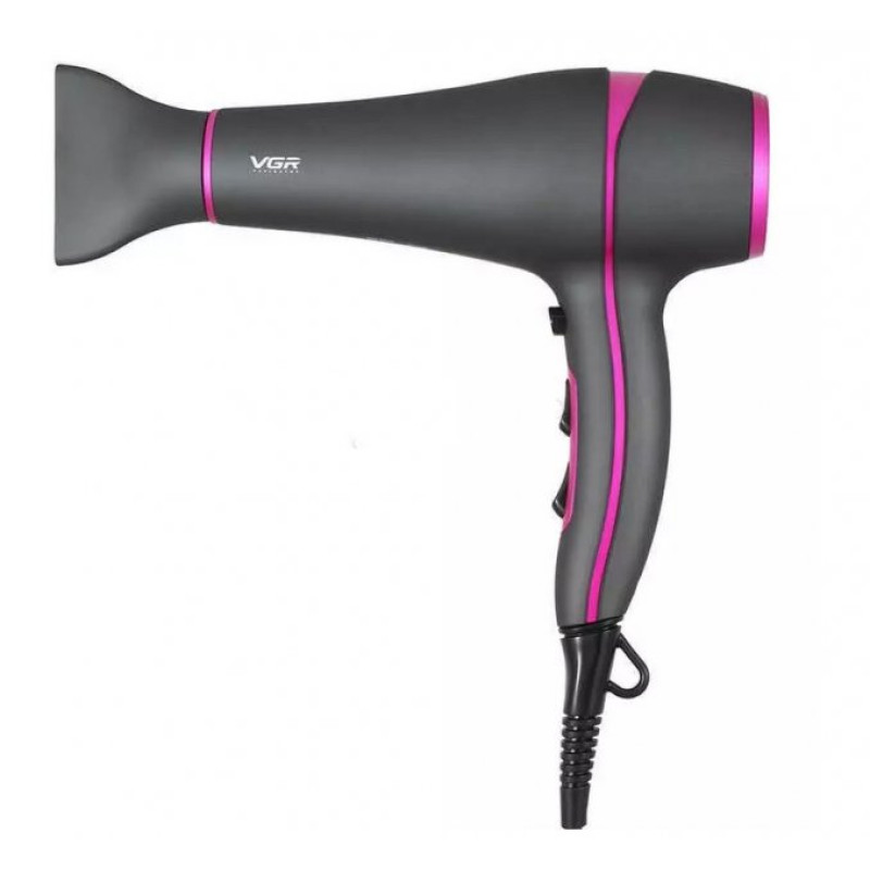 Професійний фен для волосся з насадками та дифузором 2200W VGR V-402