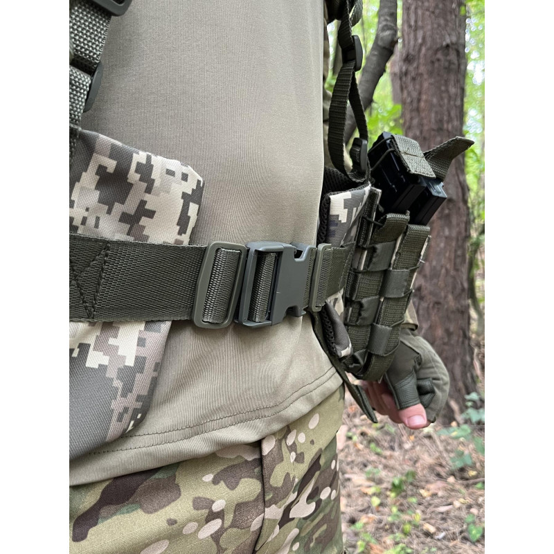 Розвантажувальний пояс з комплектом підсумків тактичний Unloading Belt ремінно-плечова система M (Піксель) розгрузка
