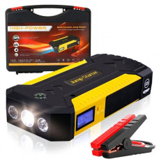 Пускозарядний пристрій Jump Starter TM19D 88000 мАч Power Bank автономна пускова зарядка з екраном Жовтий