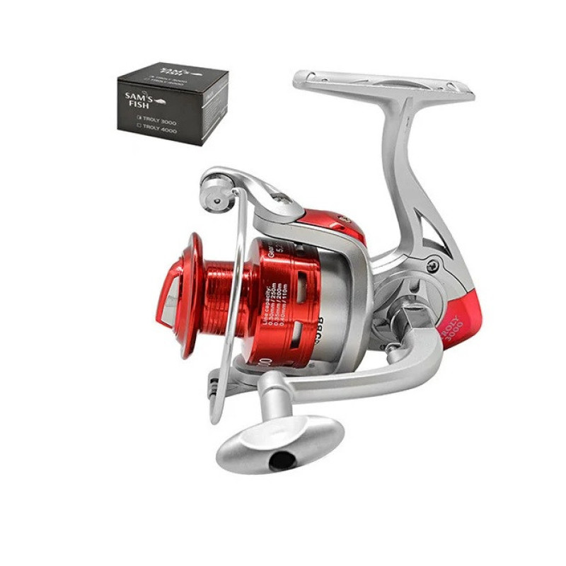Котушка рибальська з металевою шпулею Sams Fish 5000 5BB SF23971