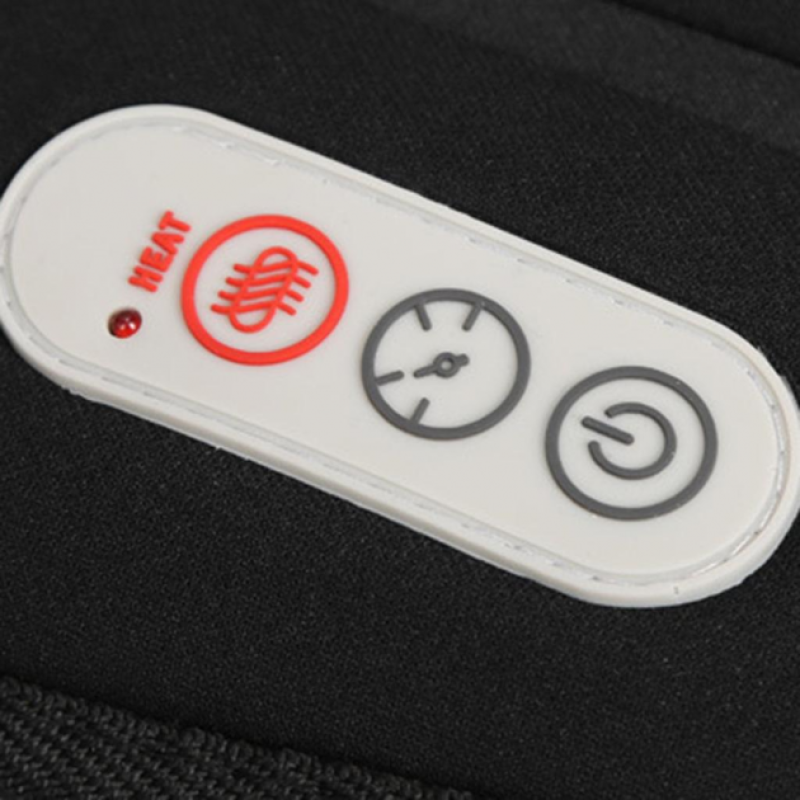 Масажна накидка на крісло з підігрівом для верхньої частини спини талії та стегон Massage Armchair JB-100D  Black