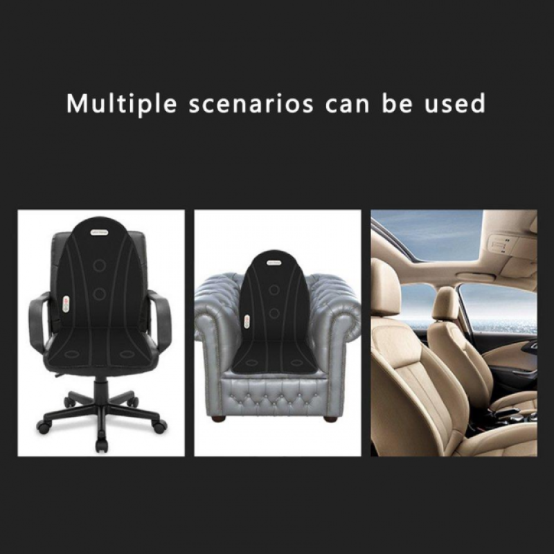 Масажна накидка на крісло з підігрівом для верхньої частини спини талії та стегон Massage Armchair JB-100D  Black