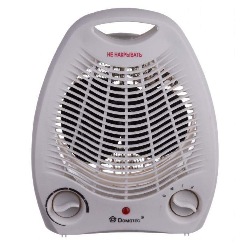 Тепловентилятор 2000 Вт обігрівач з терморегулятором білий Domotec (MS 5901) дуйка