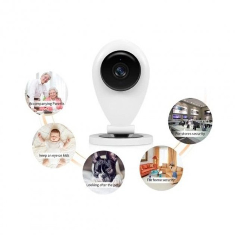 Камера відеоспостереження бездротова біла IP-HD 96 GH3 mini