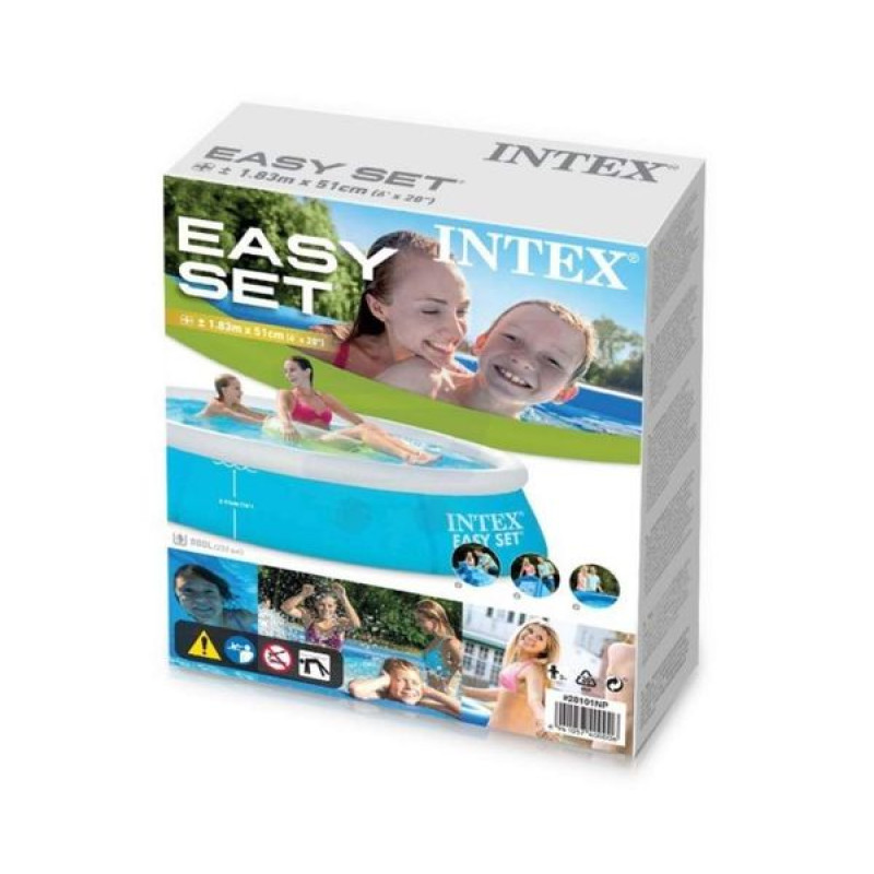 Надувний басейн наливний дитячий від 6 років Intex 28101 183х51см 886л Блакитний