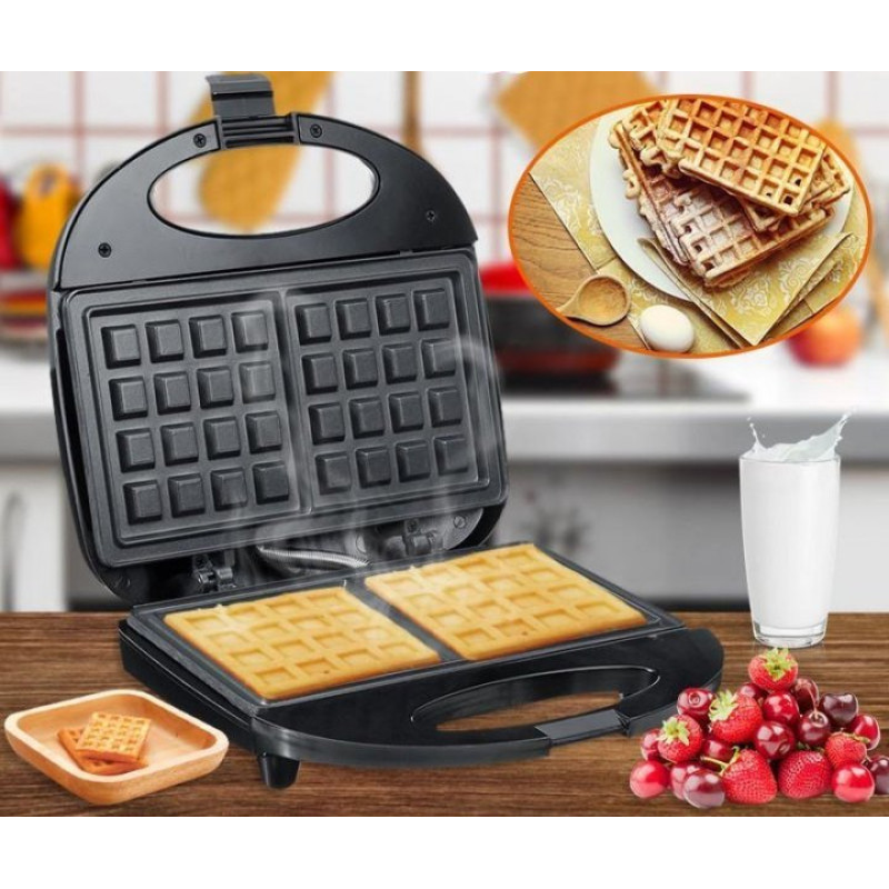 Вафельниця Domotec електрична 1000Вт з антипригарним покриттям (MS-7705)