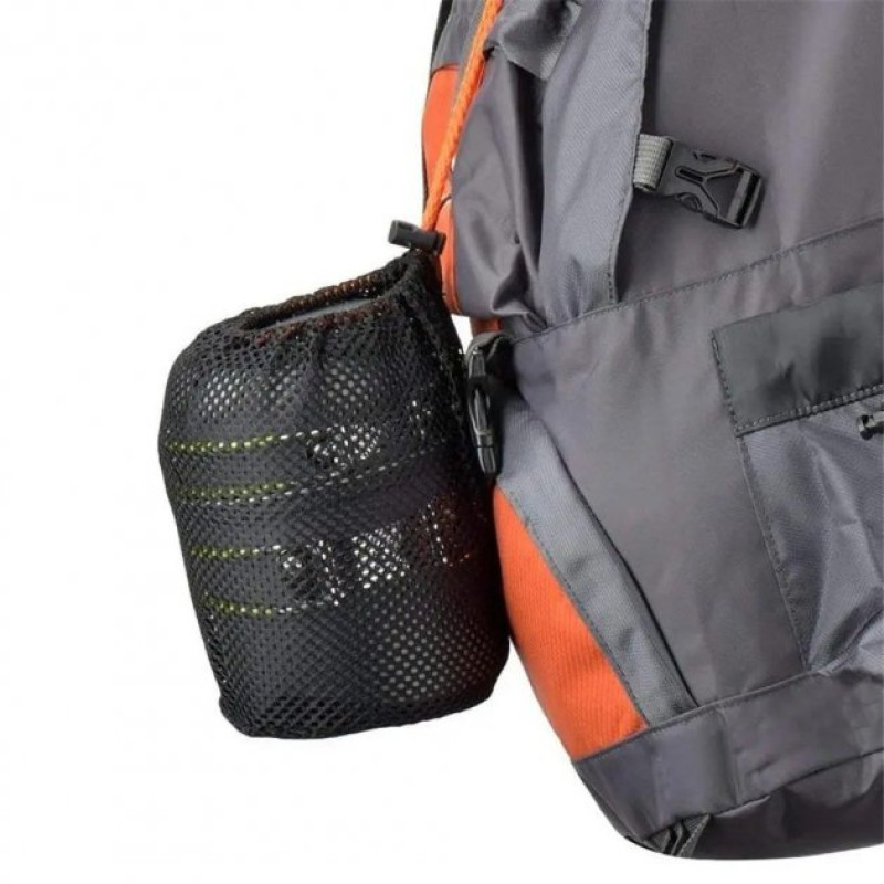 Набір туристичного посуду для пікніка із чохлом на 1 персону Cooking Set DS-101 Чорний із салатовим