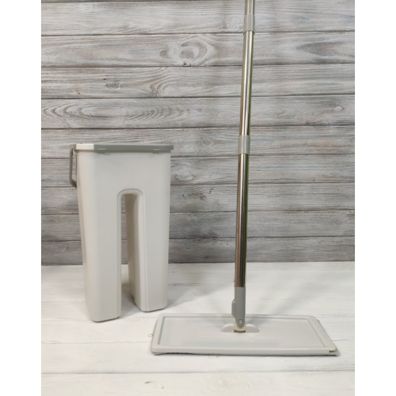 Комплект швабра з відром Clean Pro Mop із системою авто-віджиму для швидкого прибирання CM-1211 White Комплект швабра з відром Clean Pro Mop із системою авто-віджиму для швидкого прибирання CM-1211 White