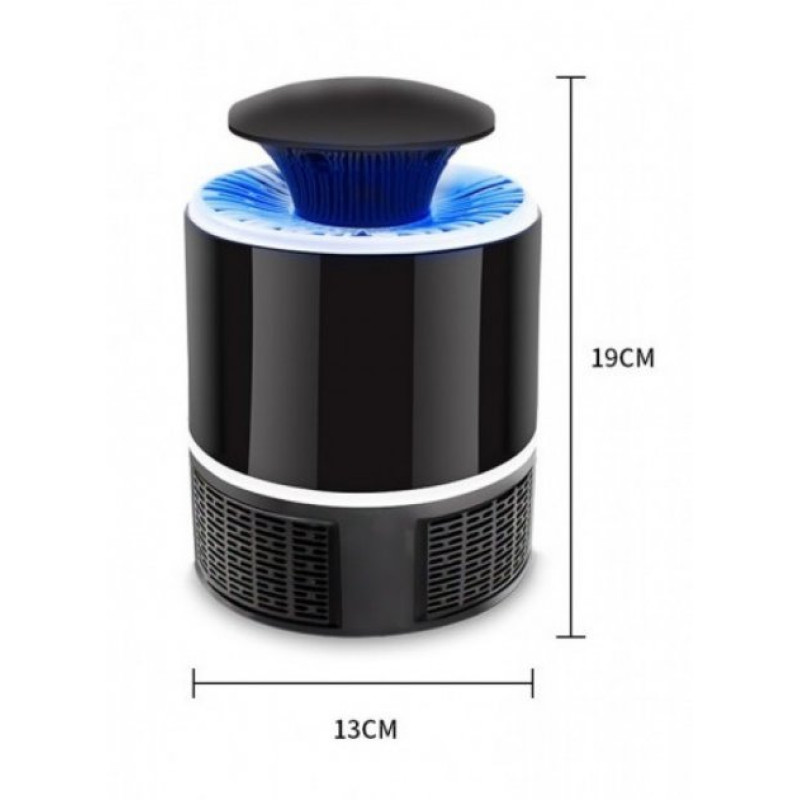 Пастка для комарів та комах ультрафіолетова лампа ABS пластик 5 Вт Mosquito Killer NOVA Чорний (KN7182)