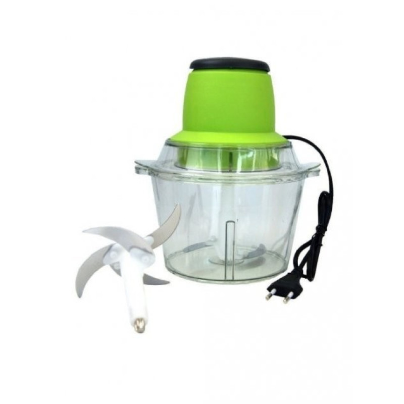 Блендер-подрібнювач кухонний універсальний для овочів, фруктів та м'яса Lightning Fast MC-11222 Салатовий