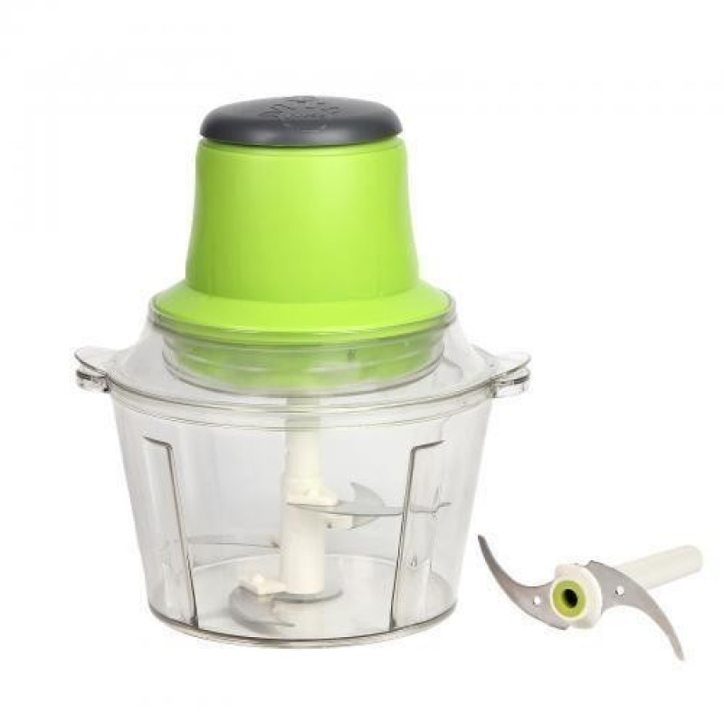 Блендер-подрібнювач кухонний універсальний для овочів, фруктів та м'яса Lightning Fast MC-11222 Салатовий