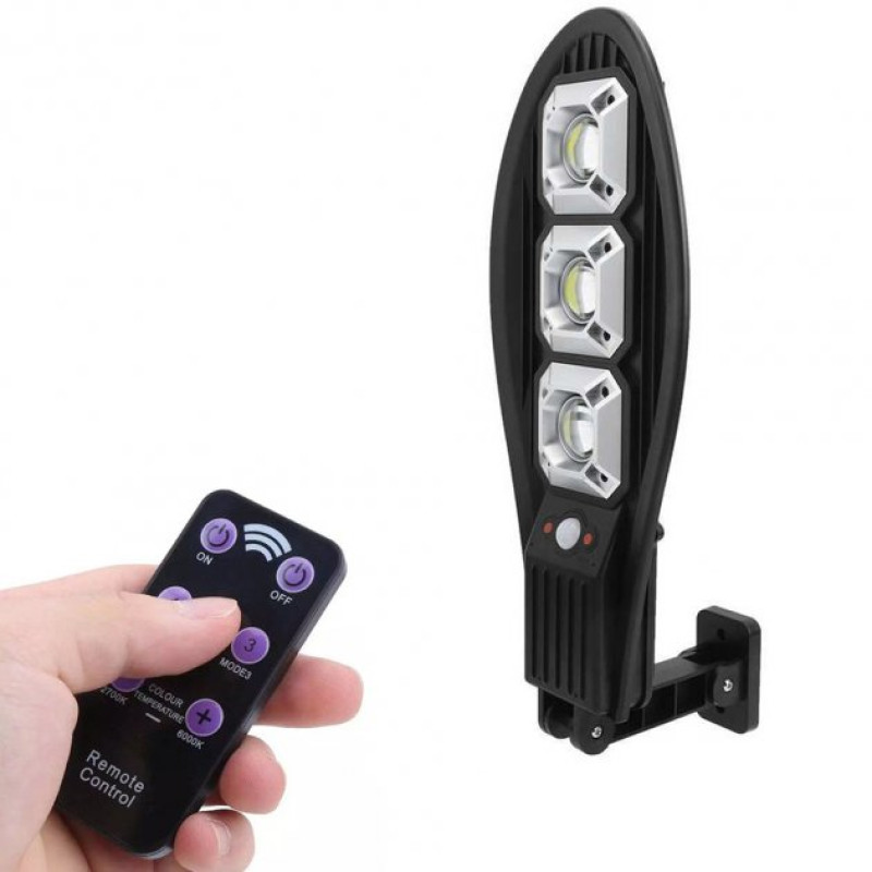 Вуличний ліхтар на сонячній батареї акумуляторний світильник на стовп з пультом Street Light Solar TL-63T