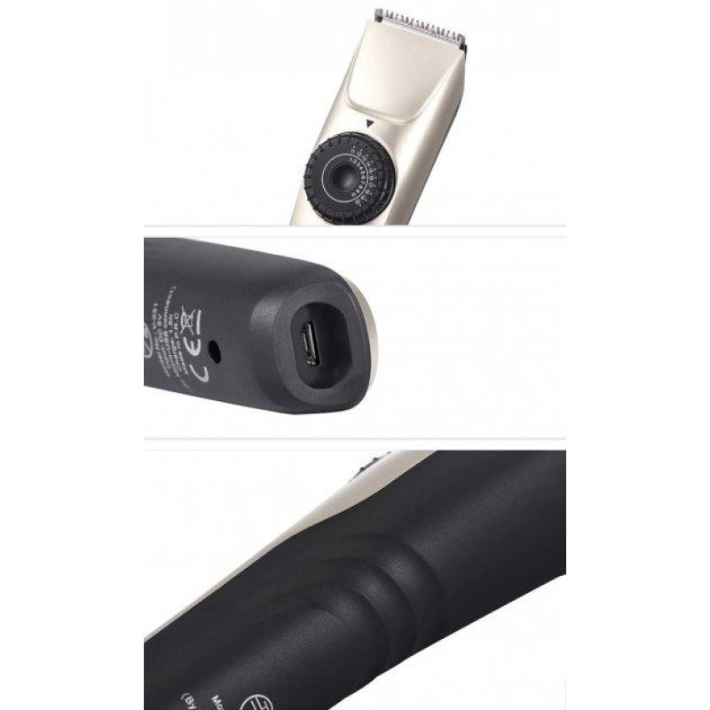 Універсальна машинка тример для стрижки волосся бездротова VGR V-031 Pro + Щіточка для чищення